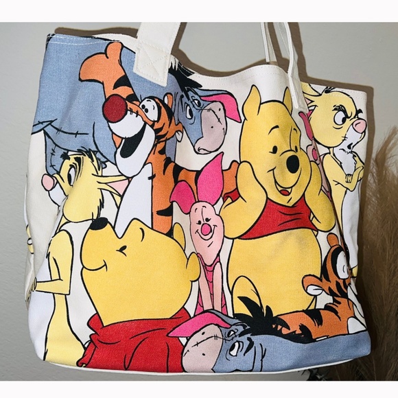Disney Store Disney Store Winnie the Pooh Eeyore Tigger Canvas Tote Bag - Picture 1 of 4
